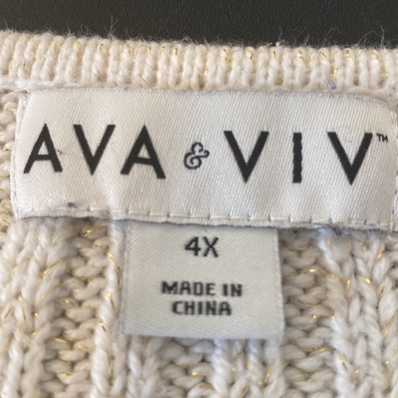 V Neck Ribbed Sweater - Picture 4 of 5